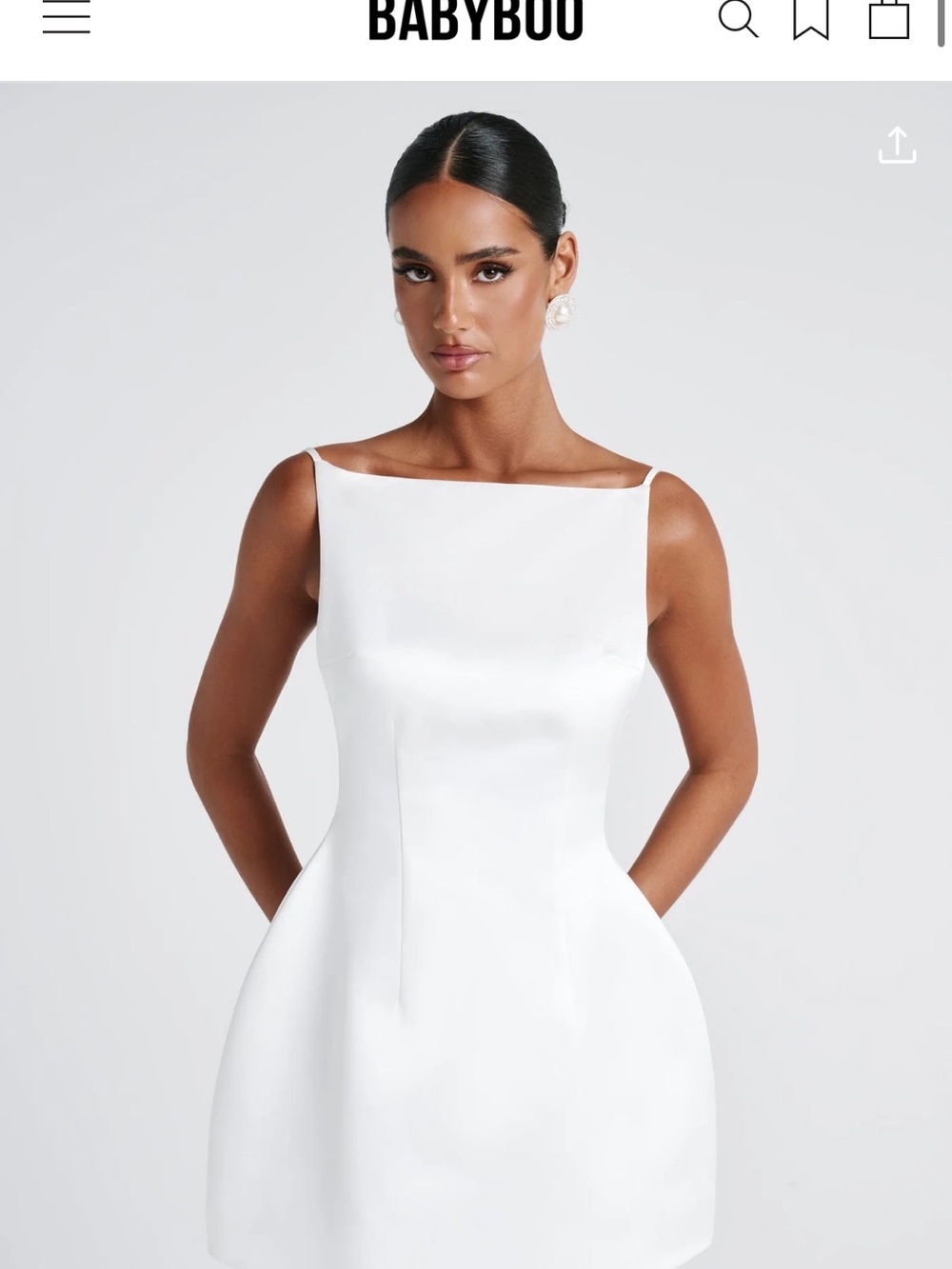 Tate Mini Dress in Ivory